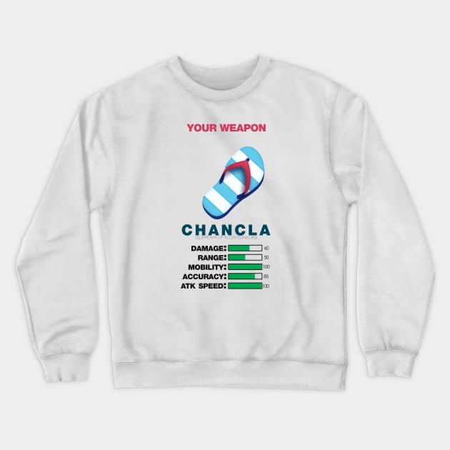 La Chancla Crewneck Sweatshirt by artsylab